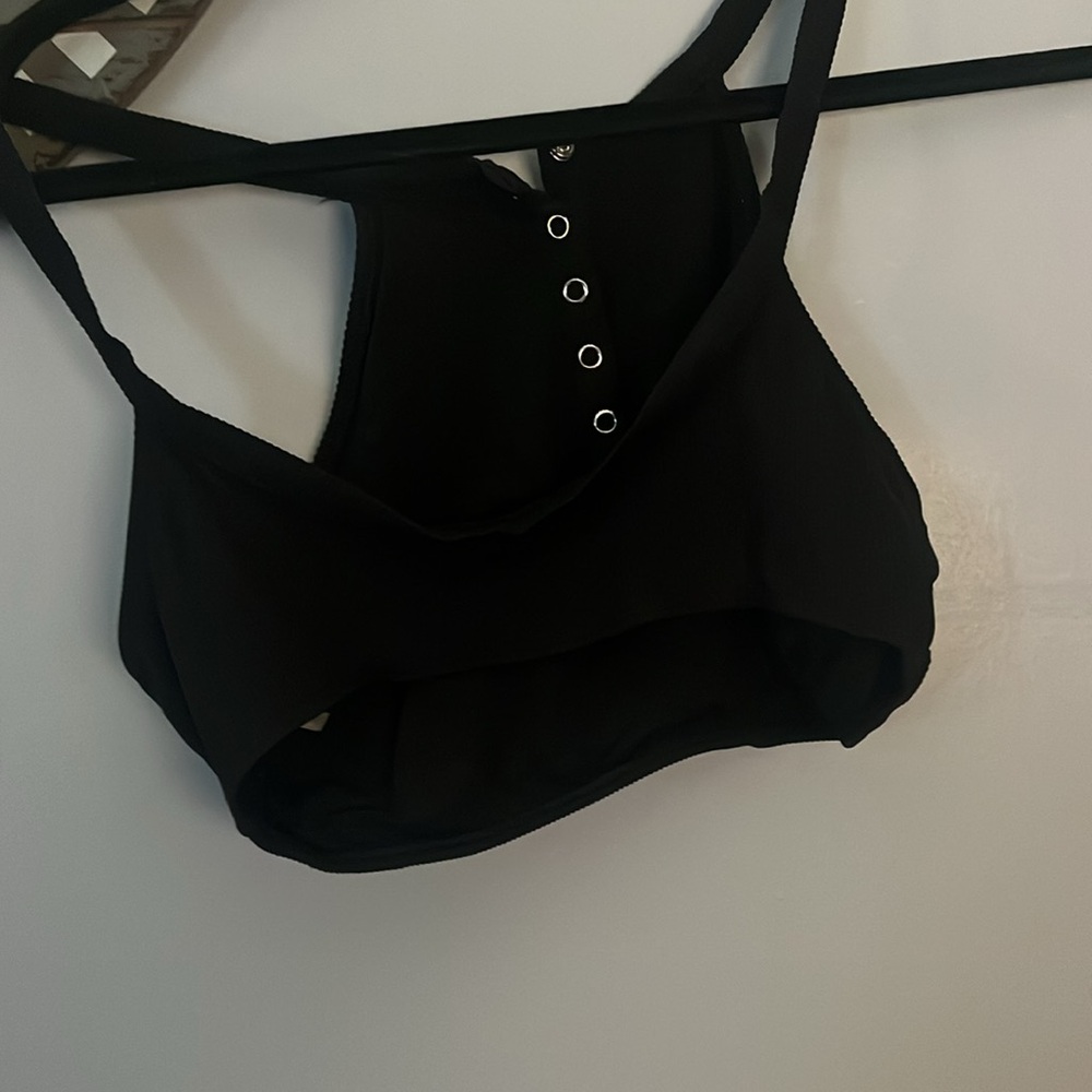 Aerie sleeveless cropped black halter top size large - Picture 5 of 5